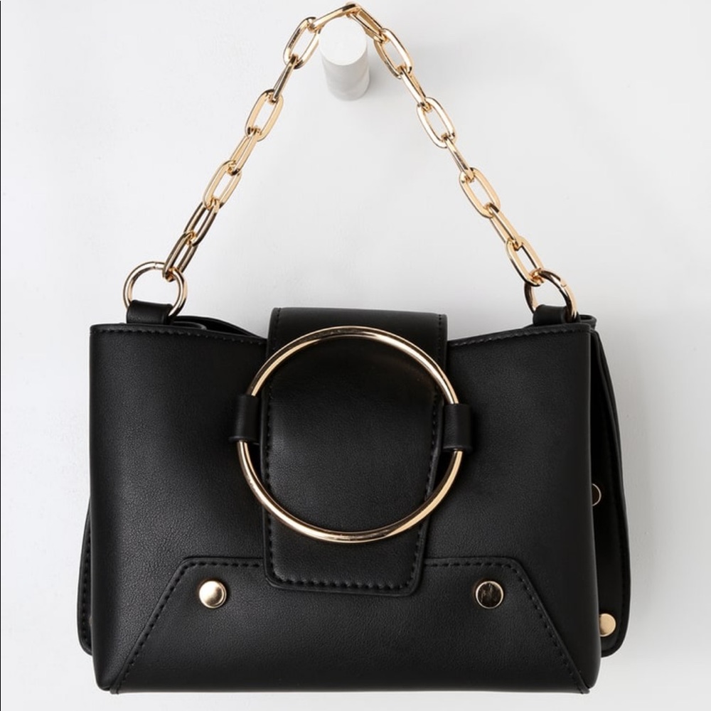 Black wrist bag